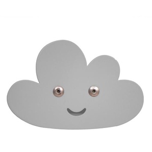 Wandhaken Wolke in grau, aus Metall, von roommate