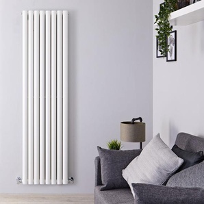 Wandheizkörper 1400W 178x47cm Warmwasser - Weiß Vertikal Doppellagig - Revive, von Hudson Reed