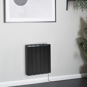 Wandheizung Elektro mit Keramikkern für Smart Life-App 1500W, 570mm x 534mm Schwarzes Design - Ecoso x Hudson Reed