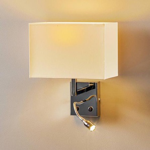 Wandlampe Hotel LED Nowodvorski Lighting, weiß / opal, für Schlafzimmer, Textil / Stoff / Seide, Wandleuchte, Wandlampe Innen 6800