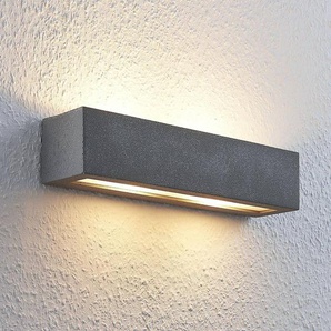 Wandlampe Nellie Lindby, dimmbar, alu / grau / zink, für Wohn- / Esszimmer, Beton, Modern, Wandleuchte, Wandlampe Innen 9624678