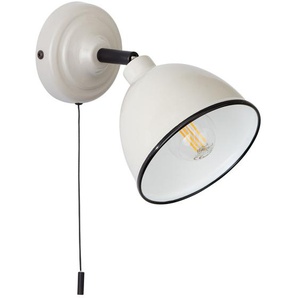 Wandleuchte BRILLIANT Telio Leuchten Gr. 1 flammig, Höhe: 12,5 cm, grau (grau, taupe) Wandleuchten 12,5 cm Höhe, 0 Durchm., E14, Metall, grautaupe