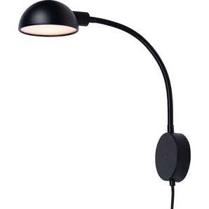 Wandleuchte DESIGN FOR THE PEOPLE Nomi Lampen Gr. Ø 12,50 cm Höhe: 35,10 cm, schwarz Wandleuchten Minimalistisches Design, verstellbarer Lampenkopf, perfektes Leselicht
