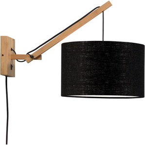 Wandleuchte GOOD&MOJO Andes Lampen Gr. Ø 32 cm Höhe: 43 cm, schwarz Wandleuchten