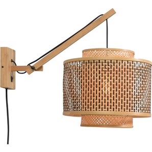 Wandleuchte GOOD&MOJO Bhutan Lampen Gr. Ø 40 cm Höhe: 43 cm, beige (natur) Wandleuchten