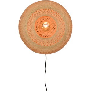 Wandleuchte GOOD&MOJO Palawan Lampen Gr. Ø 40 cm Höhe: 40 cm, beige (natur) Wandleuchten