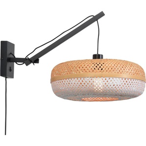 Wandleuchte GOOD&MOJO Palawan Lampen Gr. Ø 40 cm Höhe: 43 cm, beige (natur) Wandleuchten