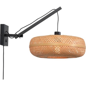 Wandleuchte GOOD&MOJO Palawan Lampen Gr. Ø 40 cm Höhe: 43 cm, beige (natur) Wandleuchten