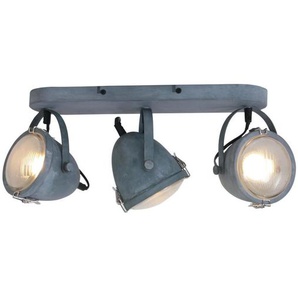 Wandleuchte, Grau, Metall, Glas, 11.5x19x45 cm, drehbar, Lampen & Leuchten, Innenbeleuchtung, Spots & Strahler, Wandstrahler