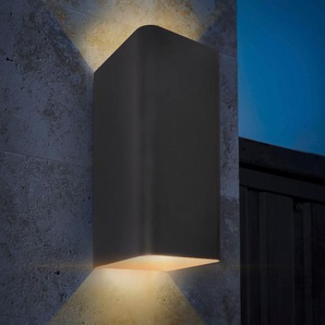 Wandleuchte PACO HOME ELENA Lampen Gr. Höhe: 24 cm, grau LED Außenwandleuchte Außenwandleuchten