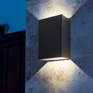 Wandleuchte PACO HOME EMMA Lampen Gr. Höhe: 16 cm, grau Außenwandleuchte LED Außenwandleuchten