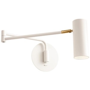 Wandleuchte Pivot weiß matt, Designer Redo Group, 18. Leuchtenkopf 14 cm