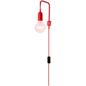 Xxxl Wandleuchte, Rot, Metall, 16x25x4.5 cm, Lampen & Leuchten, Innenbeleuchtung, Spots & Strahler, Wandstrahler