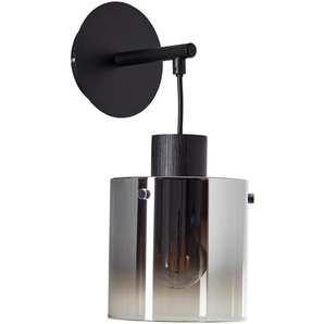 Xxxl Wandleuchte Simonis, Grau, Schwarz, Metall, Glas, 20x34 cm, mit Pendel, Lampen & Leuchten, Innenbeleuchtung, Spots & Strahler, Wandstrahler