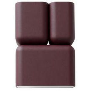 Wandleuchte Tabata LN10 metall rot violett / Aluminiumguss - L 15 x H 21 cm - &tradition - Violett