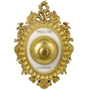 Wandobjekt Press for champagne - gold - Kunststoff - 14 cm - 23 cm - cm 1,5 | Möbel Kraft