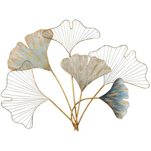 Wandobjekt Ugine Eisen, lackiert Gold 91 x 72 x 4cm