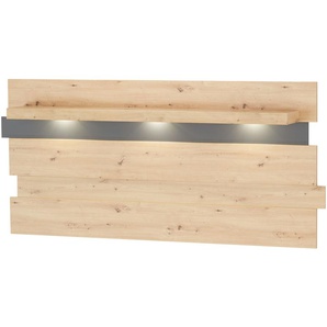Wandpaneel  Vesio ¦ holzfarben ¦ Maße (cm): B: 202 H: 93 T: 26.0
