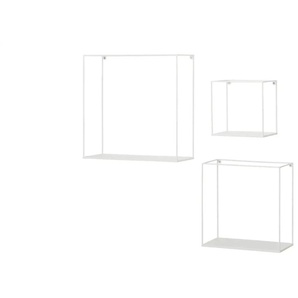 Wandregal  3er-Set  Toppo ¦ weiß ¦ Maße (cm): B: 40 H: 40 T: 15.0