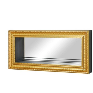 Wandregal / Barelement - gold - Materialmix - 110 cm - 52 cm - cm 12,0 | Möbel Kraft