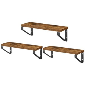 Wandregal - braun - Materialmix - 30 cm - 11 cm | Möbel Kraft