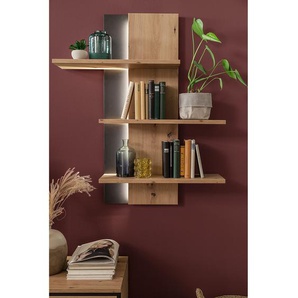 Wandregal Spanplatte, beschichtet Braun 95 x 118 x 25cm