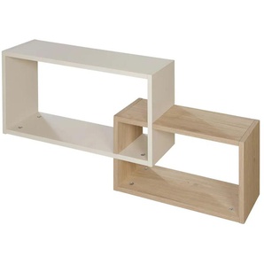 Wandregal Elis - beige - Materialmix - 91 cm - 40,5 cm - cm 18,0 | Möbel Kraft