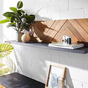 Wandregal Famke 130x25 cm Mango Teak, Wandregale