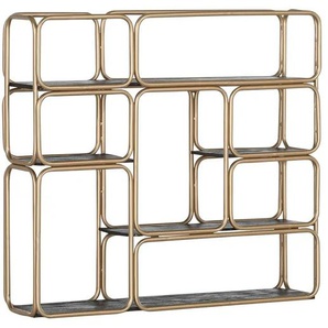 Wandregal  Fence ¦ gold ¦ Maße (cm): B: 100 H: 93 T: 24.0