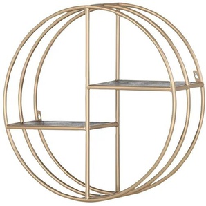 Wandregal  Fence ¦ gold ¦ Maße (cm): T: 24.0  Ø: 70
