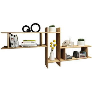 Wandregal - holzfarben - Materialmix - 188 cm - 80 cm - cm 19,7 | Möbel Kraft