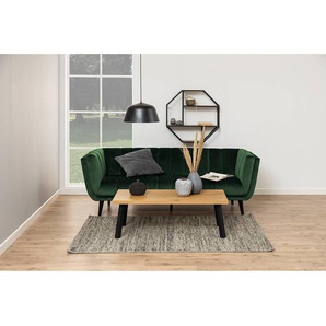 Wandregal II Böden: MDF Mitteldichte Holzfaserplatte , foliert Gestell: Metall, pulverbeschichtet Schwarz/Braun/Wildeiche Dekor 77 x 77 x 20cm