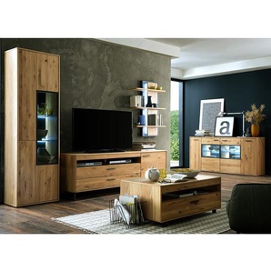 Wandregal MDF Mitteldichte Holzfaserplatte , furniert Braun 70 x 105 x 25cm