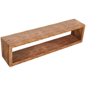 Wandregal Mango Holz, rechteckig - Regal, Wandboard
