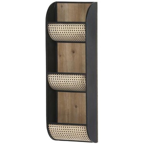Wandregal  Pine ¦ schwarz ¦ Maße (cm): B: 31 H: 92 T: 14.0