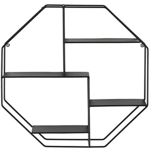 Wandregal   ¦ schwarz ¦ Maße (cm): T: 11.0  Ø: 45