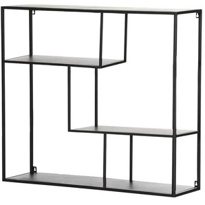 Wandregal - schwarz - Materialmix - 100 cm - 93 cm - cm 29,0 | Möbel Kraft