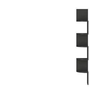 Wandregal - schwarz - Materialmix - 20 cm - 126 cm | Möbel Kraft