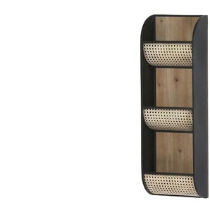 Wandregal - schwarz - Materialmix - 31 cm - 92 cm - cm 14,0 | Möbel Kraft
