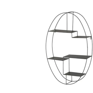 Wandregal - schwarz - Materialmix - 44 cm - 71 cm - cm 16,0 | Möbel Kraft