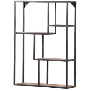 Wandregal - schwarz - Materialmix - 65 cm - 90 cm - cm 20,0 | Möbel Kraft