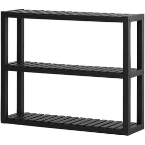 Wandregal - schwarz - Materialmix - 67,5 cm - 54 cm - cm 18,0 | Möbel Kraft
