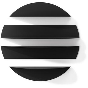 Wandregal Solis Umbra Stahl schwarz, Designer Allstudio, 18.5 cm