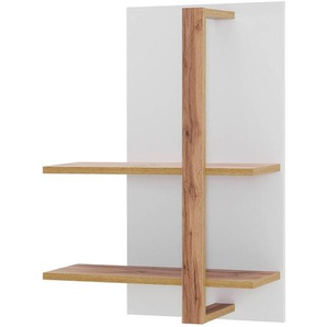 Wandregal Spanplatte, beschichtet Weiß 67 x 96 x 25cm