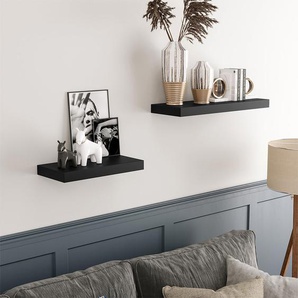 Wandregal Wandboard 40 x 20 x 3,8 cm Schwarz