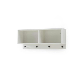 Wandregal - weiß - Materialmix - 78 cm - 32 cm | Möbel Kraft