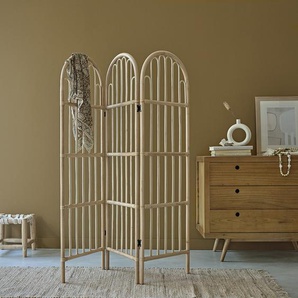 Wandschirm aus durchbrochenem Rattan