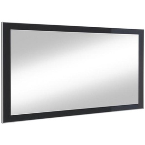 Wandspiegel, Anthrazit, Glas, rechteckig, 120x60x2 cm, senkrecht und waagrecht montierbar, in verschiedenen Größen erhältlich, Spiegel, Wandspiegel