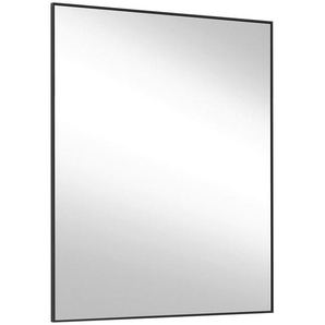Wandspiegel, Anthrazit, Glas, rechteckig, 60x77x3 cm, Goldenes M, Made in Germany, DGM-Klimapakt, Spiegel, Wandspiegel