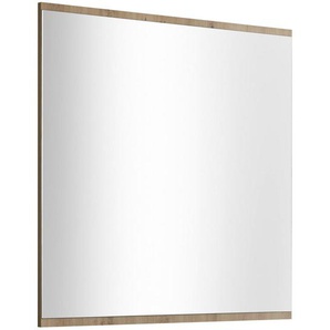 Wandspiegel, Eiche Artisan, Glas, rechteckig, 80x80x2 cm, Garderobe, Garderobenspiegel, Garderobenspiegel